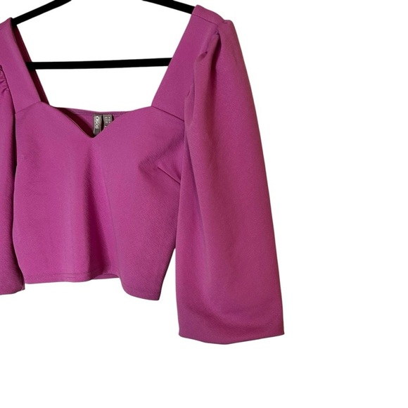 ASOS Women's Sweetheart Neckline Cropped Blouse- Size 4 - Picture 6 of 9